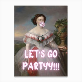 Let'S Go Party 1 Canvas Print