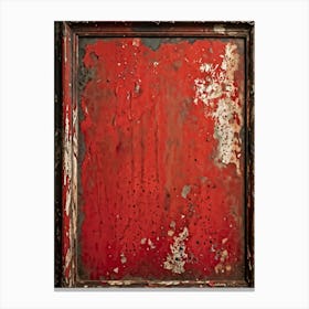 Vintage Frame Exhibiting Signs Of Aging A Spectrum Of Worn And Grimy Textures Co Existing On Its Su (1) Canvas Print