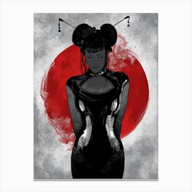 Warrior Geisha Canvas Print