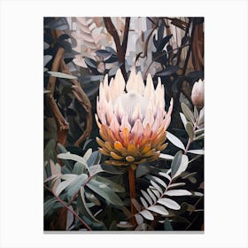 Flower Illustration Protea 8 Canvas Print