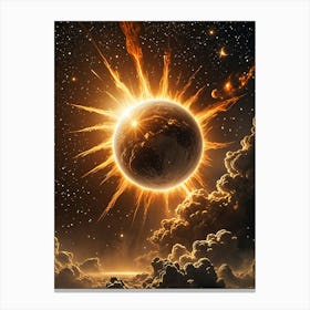 Sun In Space Canvas Print