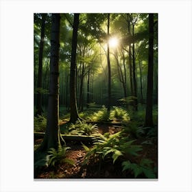 3d Forest Canvas Print