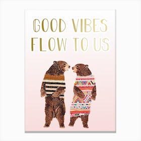 Good vibes Canvas Print