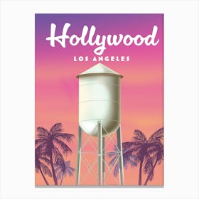 Hollywood Los Angeles Water Tower Canvas Print