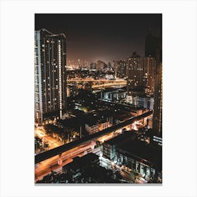 Bangkok At Night Canvas Print