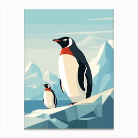 Penguins On Ice 1 Canvas Print