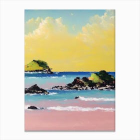Sandy Island, Anguilla Bright Abstract Canvas Print