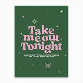 Take Me Out Tonight, The Smiths Canvas Print