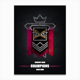 Iq Rainbow Six 1 Canvas Print