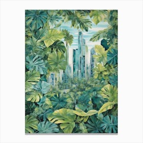 Jungle Cityscape Canvas Print