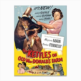 The Kettles From Old Mac Donald's Farm Canvas Print
