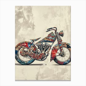 Vintage Colorful Scooter 35 Canvas Print