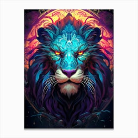 Lion King Blue Canvas Print