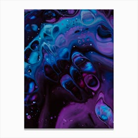 Purple And Blue Abstract Painting 1 Canvas Print