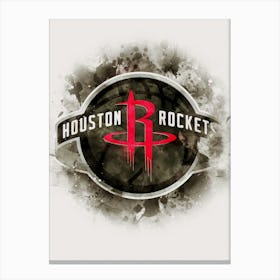 Houston Rockets Paint Canvas Print