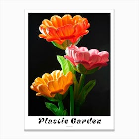 Bright Inflatable Flowers Poster Calendula 3 Canvas Print