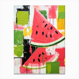 Abstract Melon Medley Canvas Print