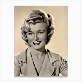 Ginger Rogers Retro Collage Movies Canvas Print