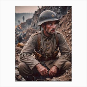 The Emotional Toll Of War: WW1 ~Reimagined 7 Canvas Print