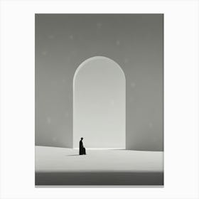 Silhouette Of A Man Canvas Print
