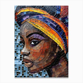 Mosaic Woman Canvas Print