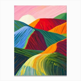 Death Valley National Park United States Of America Abstract Colourful Canvas Print