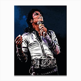 Michael Jackson king of pop music 28 Canvas Print