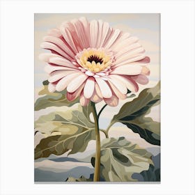 Gerbera Daisy 1 Flower Painting Canvas Print