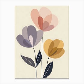Hand-Painted Flower Sketches | Timeless Botanical Wall Art Canvas Print