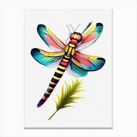 Banded Pennant Dragonfly Tattoo 1 Canvas Print