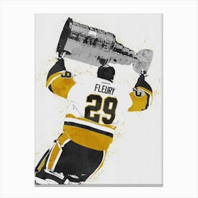 Marc Andre Fleury Pittsburgh Penguins Canvas Print