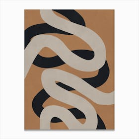 Abstraction on brown background 6 Canvas Print