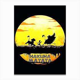 Lion King Hakuna Matata movie Canvas Print