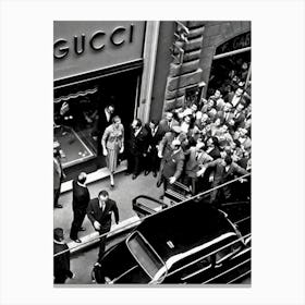 Luxury Fashion Store Gucci Vintage Car Canvas Print