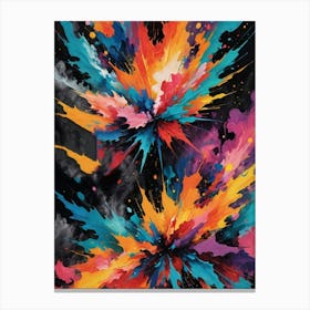 Colorful Explosion 1 Canvas Print