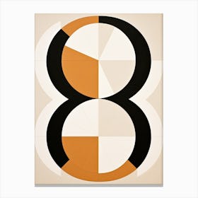 Eight in Bauhaus Style Canvas Print