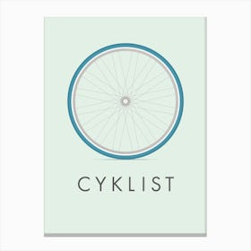 Cyklist by emerybloom Canvas Print