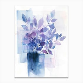 Watercolor Flowers In A Vase 2 Canvas Print