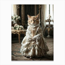 Victorian Cat 4 Canvas Print