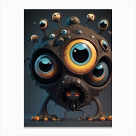 Monster Monster Monster Monster Monster Monster Monster Monster Monster 12 Canvas Print