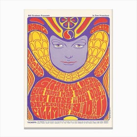 Grateful Dead 12 910 1966 Poster Canvas Print