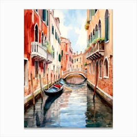 Gondola Canal Venice, Italy Canvas Print