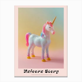 Glitter Pastel Unicorn Toy Poster Canvas Print