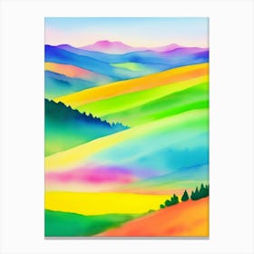 Colorful Landscape Painting 1 Canvas Print