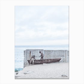 Men In The Boat Canvas Print