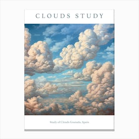 Study Of Clouds Granada, Spain Canvas Print