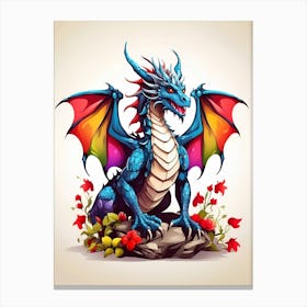 Colorful Dragon Canvas Print