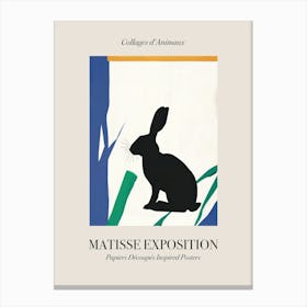 Rabbit 2 Matisse Inspired Exposition Animals Poster Canvas Print