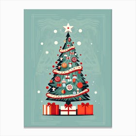 Christmas Tree Poster Canvas Print