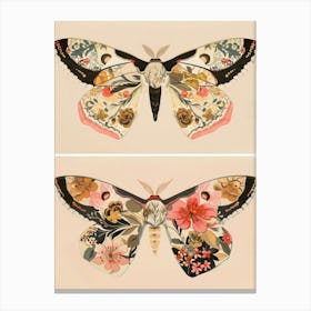 Radiant Butterflies William Morris Style 4 Canvas Print